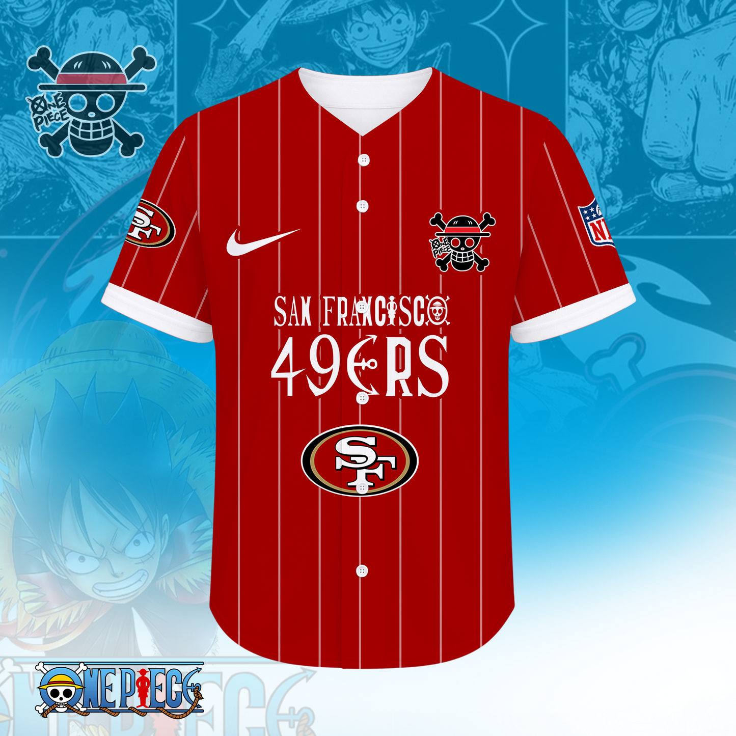 [SPECIAL OFFER] NEW CUSTOMIZED NFL11 SF49 SAN FRANCISCO 49ERS BASEBALL JERSEY