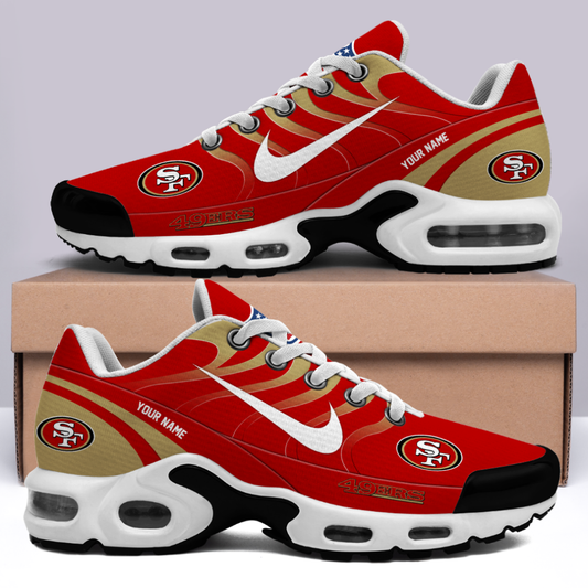 [SPECIAL OFFER] NEW CUSTOMIZED NFL11 SF49 SAN FRANCISCO 49ERS AIR MAX PLUS SNEAKERS