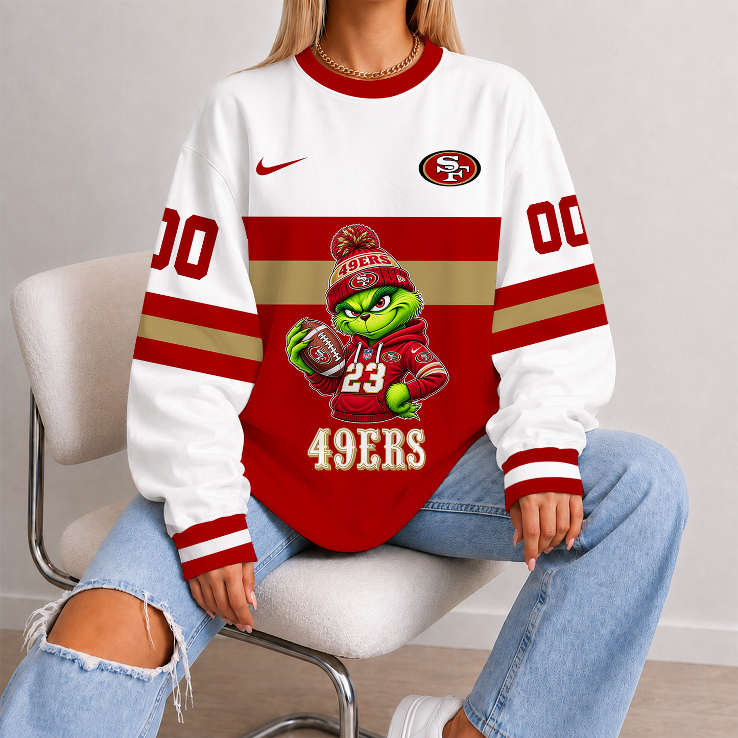 [SPECIAL OFFER] NEW CUSTOMIZED NFL11 SF49 SAN FRANCISCO 49ERS UNISEX SWEATSHIRT