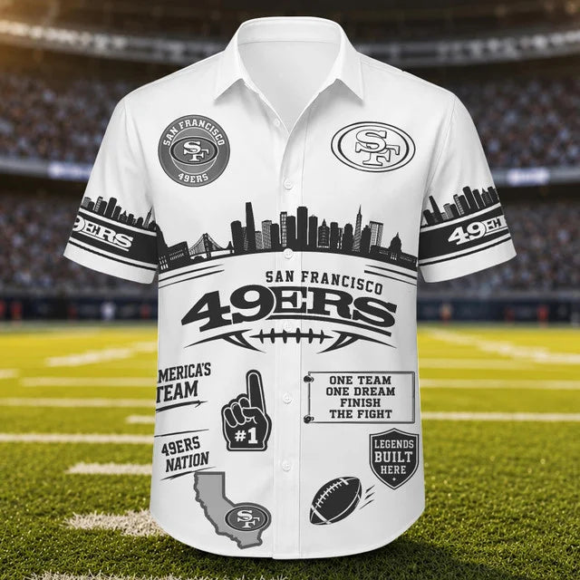 [SPECIAL OFFER] NEW CUSTOMIZED NFL11 SF49 SAN FRANCISCO 49ERS UNISEX HAWAIIAN SHIRT
