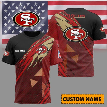[SPECIAL OFFER] NEW CUSTOMIZED NFL11 SF49 SAN FRANCISCO 49ERS UNISEX T-SHIRT & POLO