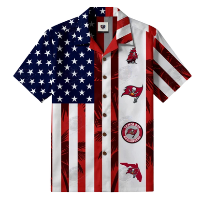 [SPECIAL OFFER] NEW CUSTOMIZED NFL11 SF49 SAN FRANCISCO 49ERS PATRIOTIC 250 USA HAWAIIAN SHIRT