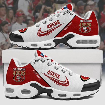 [SPECIAL OFFER] NEW CUSTOMIZED NFL11 SF49 SAN FRANCISCO 49ERS AIR MAX PLUS SNEAKERS