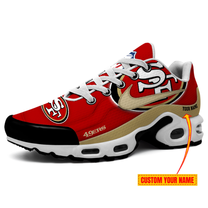 [SPECIAL OFFER] NEW CUSTOMIZED NFL11 SF49 SAN FRANCISCO 49ERS AIR MAX PLUS SNEAKERS