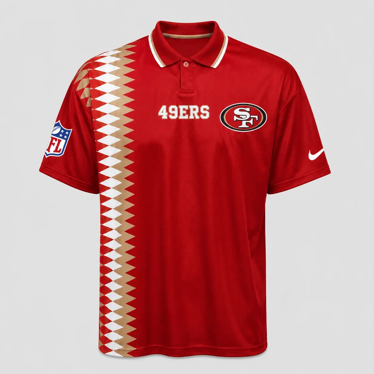 [SPECIAL OFFER] NEW CUSTOMIZED NFL11 SF49 SAN FRANCISCO 49ERS POLO SHIRT