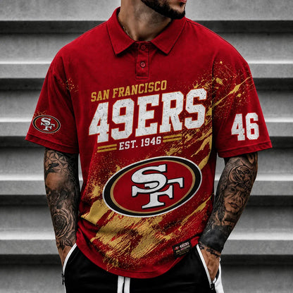 [SPECIAL OFFER] NEW CUSTOMIZED NFL11 SF49 SAN FRANCISCO 49ERS POLO SHIRT