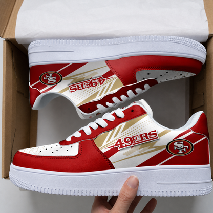 [SPECIAL OFFER] NEW CUSTOMIZED NFL11 SF49 SAN FRANCISCO 49ERS AF1 SNEAKERS