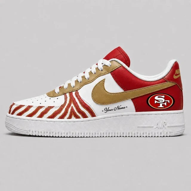 [SPECIAL OFFER] NEW CUSTOMIZED NFL11 SF49 SAN FRANCISCO 49ERS AF1 SHOES