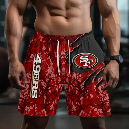 [SPECIAL OFFER] NEW CUSTOMIZED NFL11 SF49 SAN FRANCISCO 49ERS SHORT PANTS
