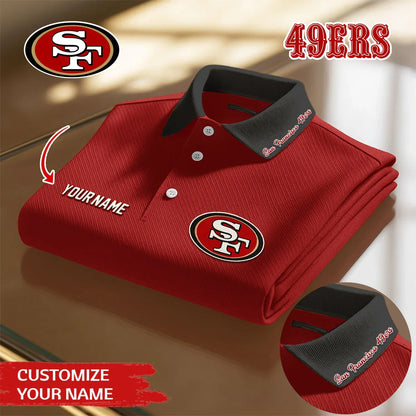 [SPECIAL OFFER] NEW CUSTOMIZED NFL11 SF49 SAN FRANCISCO 49ERS POLO SHIRT