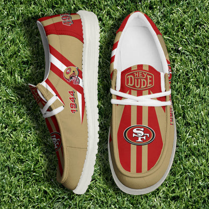 [SPECIAL OFFER] NEW CUSTOMIZED NFL11 SF49 SAN FRANCISCO 49ERS LOAFER SHOES