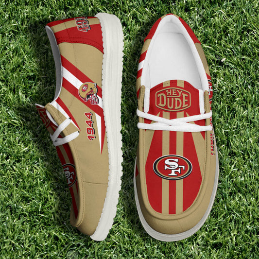 [SPECIAL OFFER] NEW CUSTOMIZED NFL11 SF49 SAN FRANCISCO 49ERS LOAFER SHOES