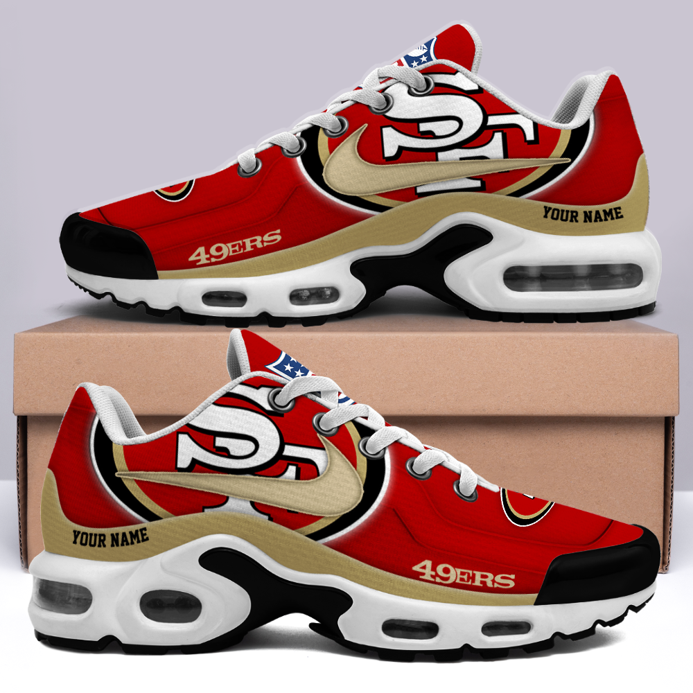 [SPECIAL OFFER] NEW CUSTOMIZED NFL11 SF49 SAN FRANCISCO 49ERS AIR MAX PLUS SNEAKERS