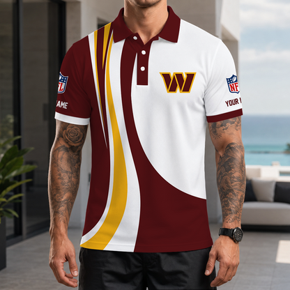 [SPECIAL OFFER] NEW CUSTOMIZED NFL12 WTC WASHINGTON COMMANDERS POLO SHIRT