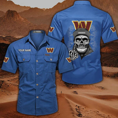 [SPECIAL OFFER] NEW CUSTOMIZED NFL12 WTC WASHINGTON COMMANDERS MUTICOLOR MEN'S CARGO SHIRT