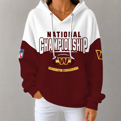 [SPECIAL OFFER] NEW CUSTOMIZED NFL12 WTC WASHINGTON COMMANDERS RIBBED HOODIE & SWEATSHIRT