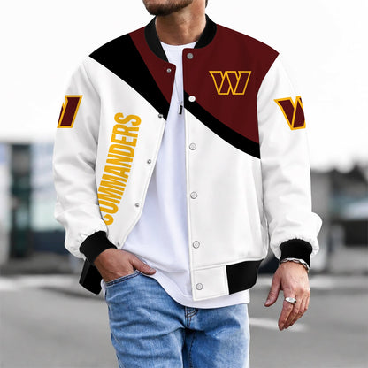 [SPECIAL OFFER] NEW CUSTOMIZED NFL12 WTC WASHINGTON COMMANDERS SATIN VARSITY & BASEBALL JACKET