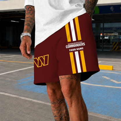 [SPECIAL OFFER] NEW CUSTOMIZED NFL12 WTC WASHINGTON COMMANDERS SHORT PANTS