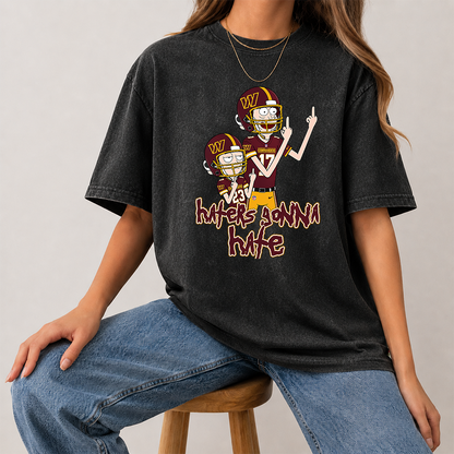 [SPECIAL OFFER] NEW CUSTOMIZED NFL12 WTC WASHINGTON COMMANDERS FUNNY WASHED TEE
