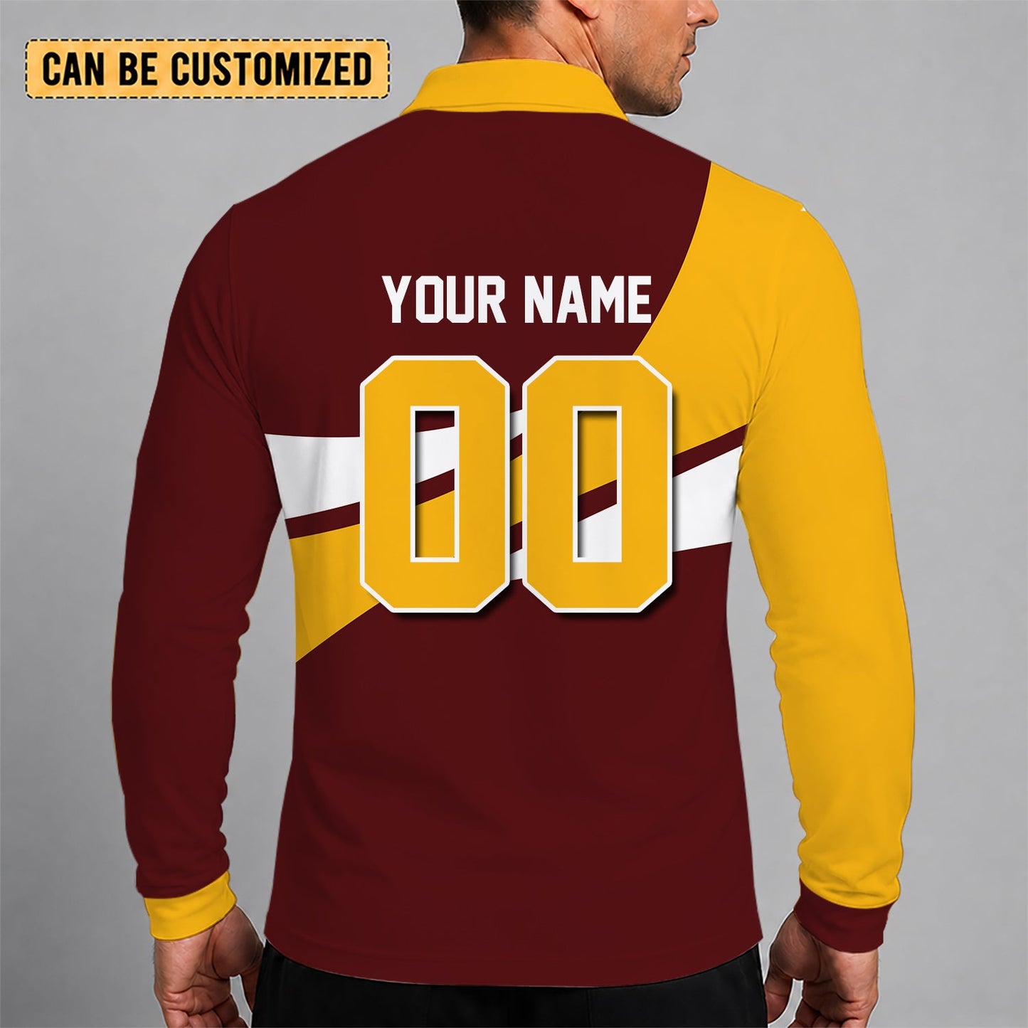[SPECIAL OFFER] NEW CUSTOMIZED NFL12 WTC WASHINGTON COMMANDERS LONG SLEEVE POLO SHIRT
