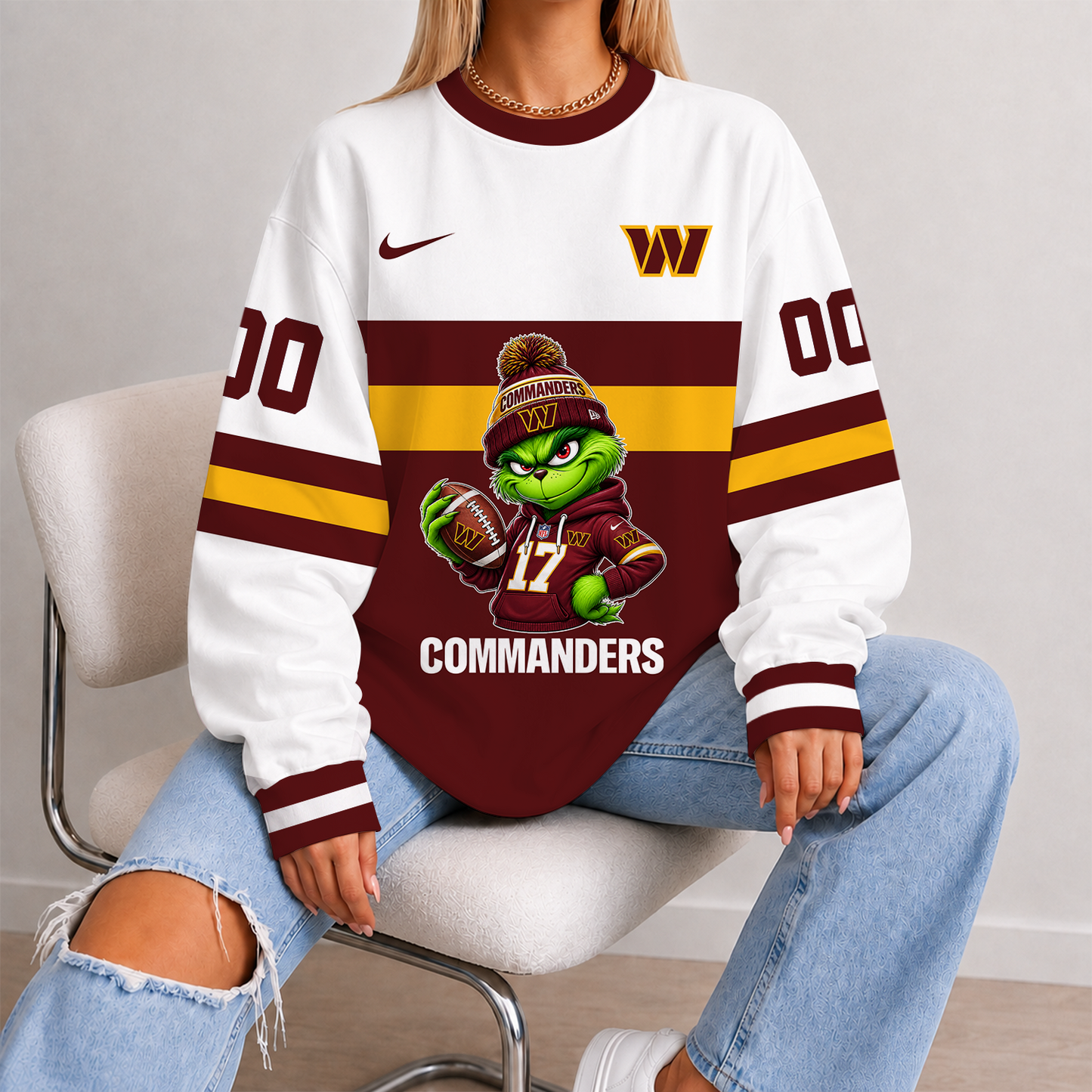 [SPECIAL OFFER] NEW CUSTOMIZED NFL12 WTC WASHINGTON COMMANDERS UNISEX SWEATSHIRT