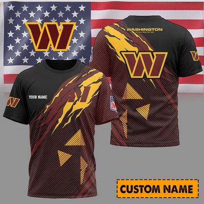 [SPECIAL OFFER] NEW CUSTOMIZED NFL12 WTC WASHINGTON COMMANDERS UNISEX T-SHIRT & POLO
