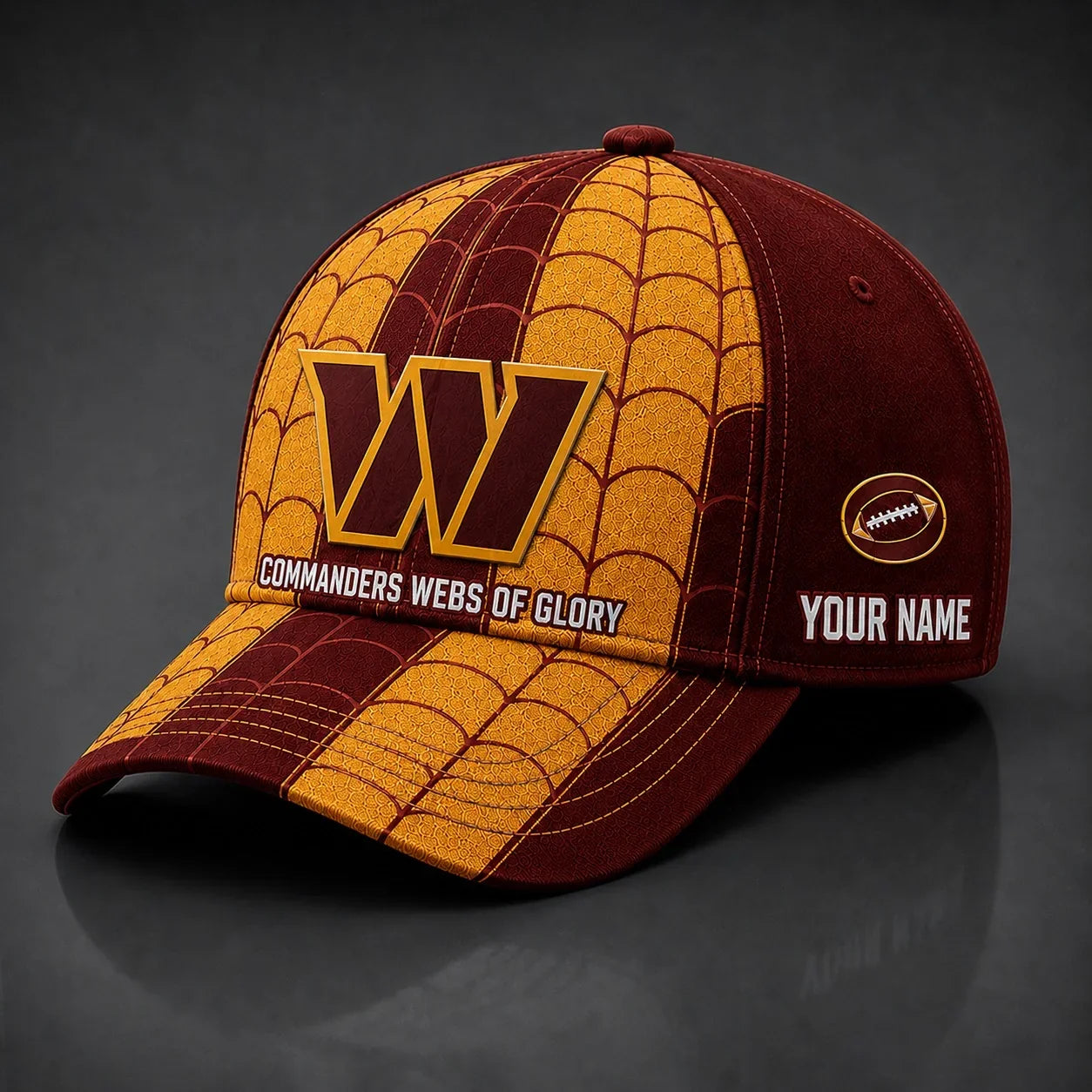 [SPECIAL OFFER] NEW CUSTOMIZED NFL12 WTC WASHINGTON COMMANDERS x SPIDER CLASSIC CAP