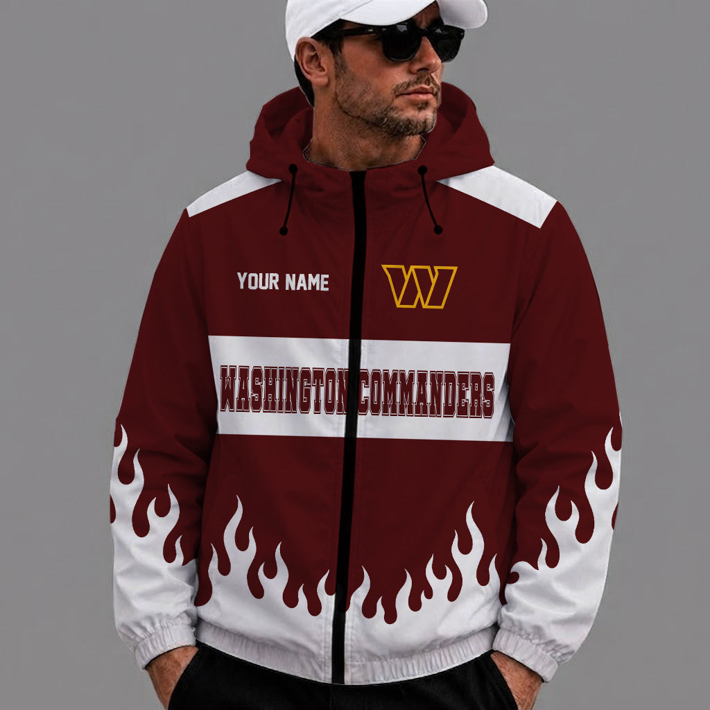 [SPECIAL OFFER] NEW CUSTOMIZED NFL12 WTC WASHINGTON COMMANDERS WINDBREAKER JACKET
