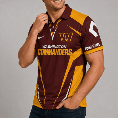 [SPECIAL OFFER] NEW CUSTOMIZED NFL12 WTC WASHINGTON COMMANDERS POLO SHIRT