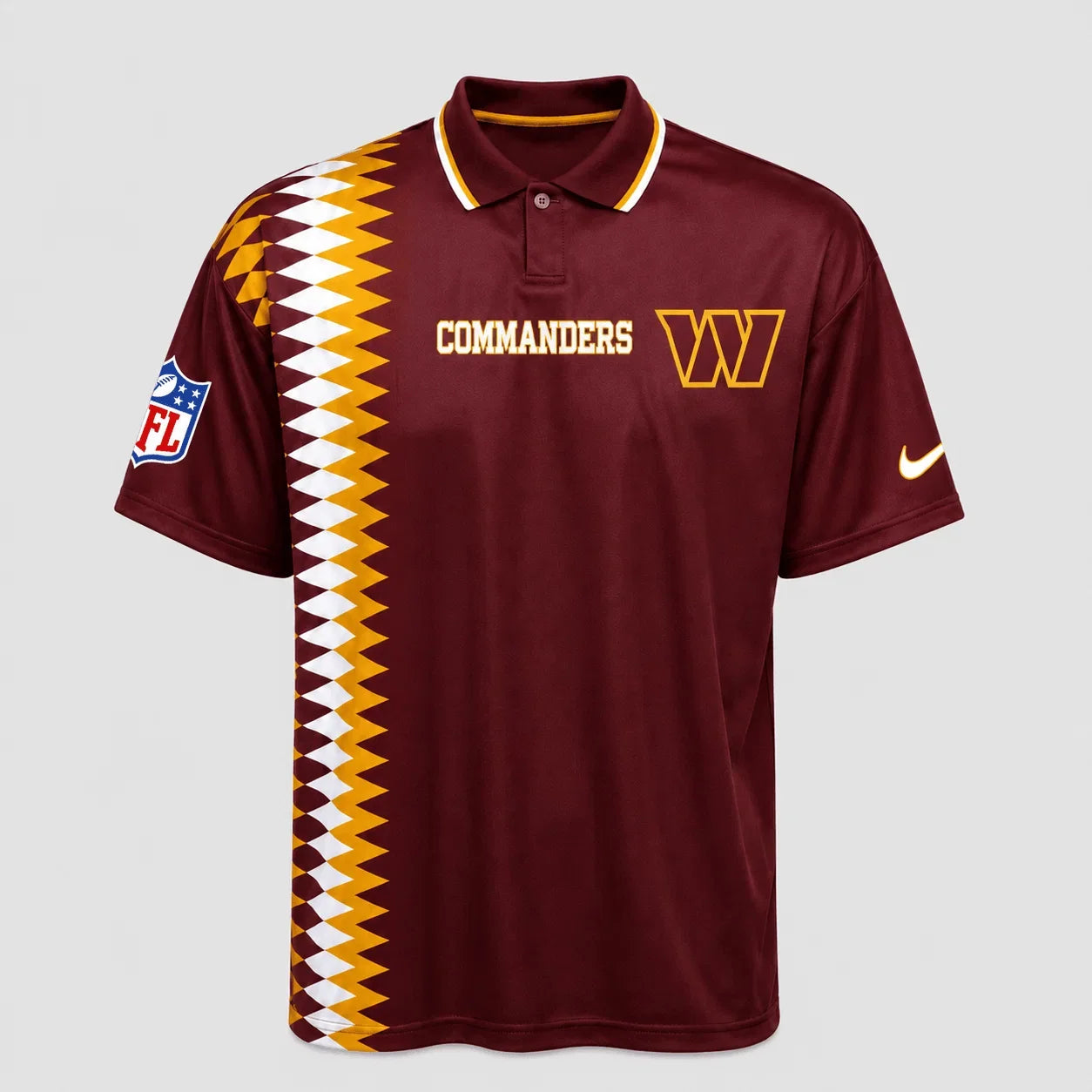 [SPECIAL OFFER] NEW CUSTOMIZED NFL12 WTC WASHINGTON COMMANDERS POLO SHIRT