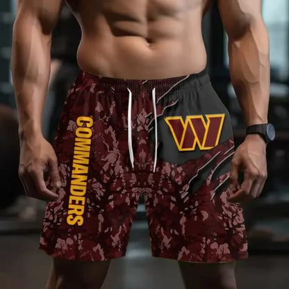 [SPECIAL OFFER] NEW CUSTOMIZED NFL12 WTC WASHINGTON COMMANDERS SHORT PANTS