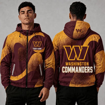 [SPECIAL OFFER] NEW CUSTOMIZED NFL12 WTC WASHINGTON COMMANDERS WINDBREAKER JACKET