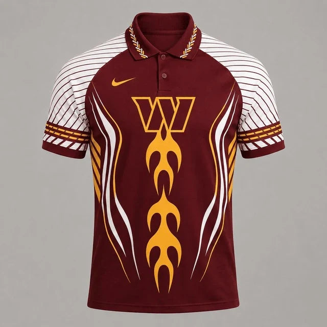 [SPECIAL OFFER] NEW CUSTOMIZED NFL12 WTC WASHINGTON COMMANDERS POLO SHIRT