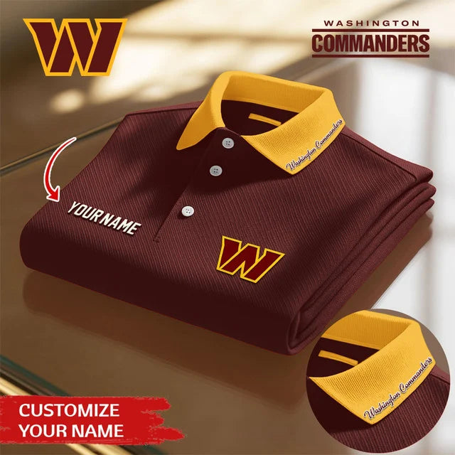 [SPECIAL OFFER] NEW CUSTOMIZED NFL12 WTC WASHINGTON COMMANDERS POLO SHIRT