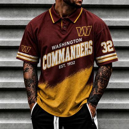 [SPECIAL OFFER] NEW CUSTOMIZED NFL12 WTC WASHINGTON COMMANDERS POLO SHIRT