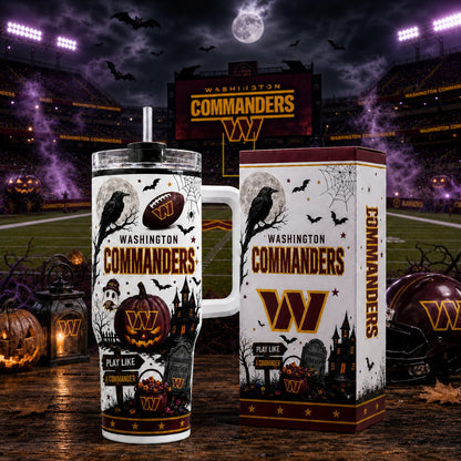 [SPECIAL OFFER] NEW CUSTOMIZED NFL12 WTC WASHINGTON COMMANDERS HALLOWEEN  40OZ TUMBLER