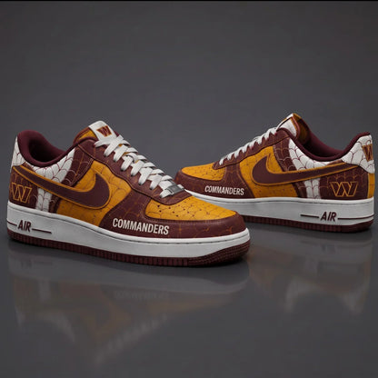 [SPECIAL OFFER] NEW CUSTOMIZED NFL12 WTC WASHINGTON COMMANDERS x SPIDER AF1 SHOES