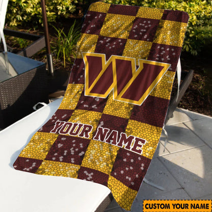 [SPECIAL OFFER] NEW CUSTOMIZED NFL12 WTC WASHINGTON COMMANDERS BEACH TOWEL