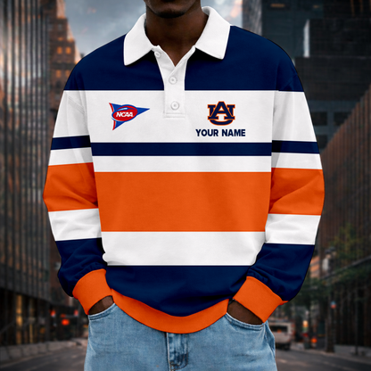 MEGA SALE - NEW CUSTOMIZED FBS NCAA13 ABT AB TIGERS UNISEX LONG SLEEVE POLO