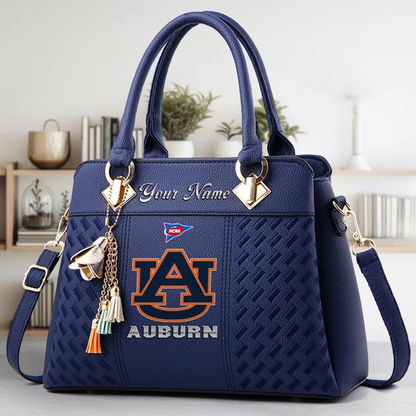 LIMITED EDITION - NEW CUSTOMIZED FBS NCAA13 ABT AB TIGERS  ZIP HANDBAG MULTICOLOR