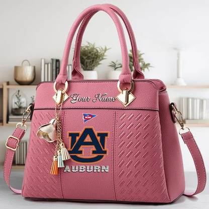 LIMITED EDITION - NEW CUSTOMIZED FBS NCAA13 ABT AB TIGERS  ZIP HANDBAG MULTICOLOR
