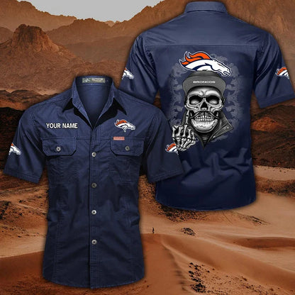 [SPECIAL OFFER] NEW CUSTOMIZED NFL13 DVB DENVER BRONCOS MUTICOLOR MEN'S CARGO SHIRT