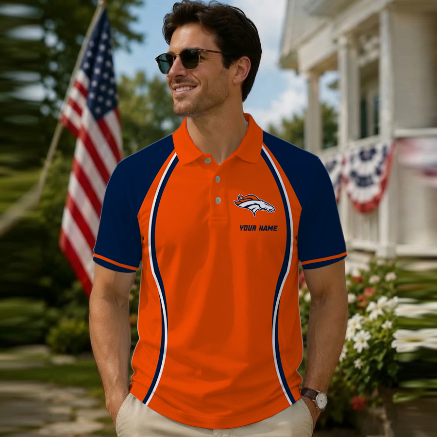 [SPECIAL OFFER] NEW CUSTOMIZED NFL13 DVB DENVER BRONCOS POLO SHIRT