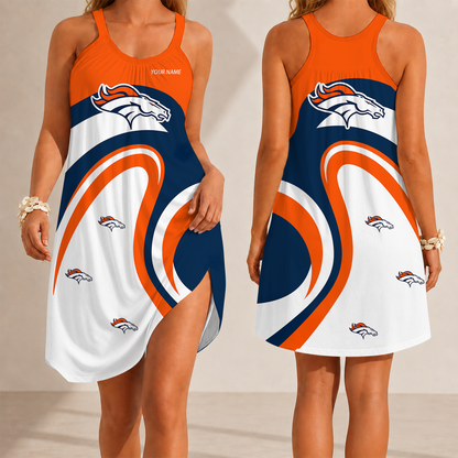 [SPECIAL OFFER] NEW CUSTOMIZED NFL13 DVB DENVER BRONCOS CAMISOLE DRESS