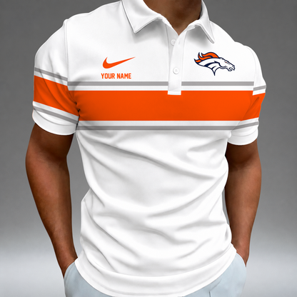 [SPECIAL OFFER] NEW CUSTOMIZED NFL13 DVB DENVER BRONCOS POLO SHIRT