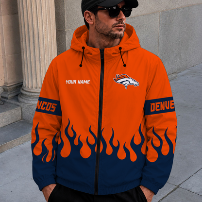 [SPECIAL OFFER] NEW CUSTOMIZED NFL13 DVB DENVER BRONCOS WINDBREAKER JACKET