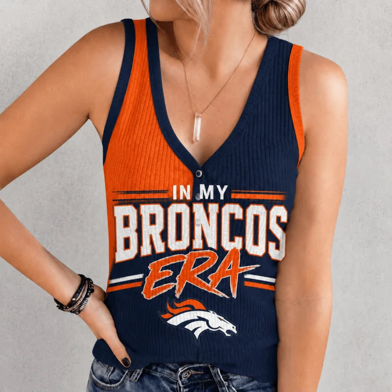 [SPECIAL OFFER] NEW CUSTOMIZED NFL13 DVB DENVER BRONCOS WOMEN'S V-NECK TANK TOP