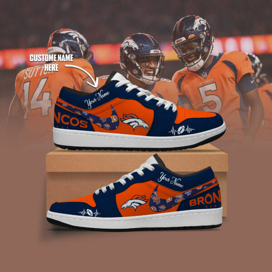 [SPECIAL OFFER] NEW CUSTOMIZED NFL13 DVB DENVER BRONCOS AIR JORDAN LOW SHOES