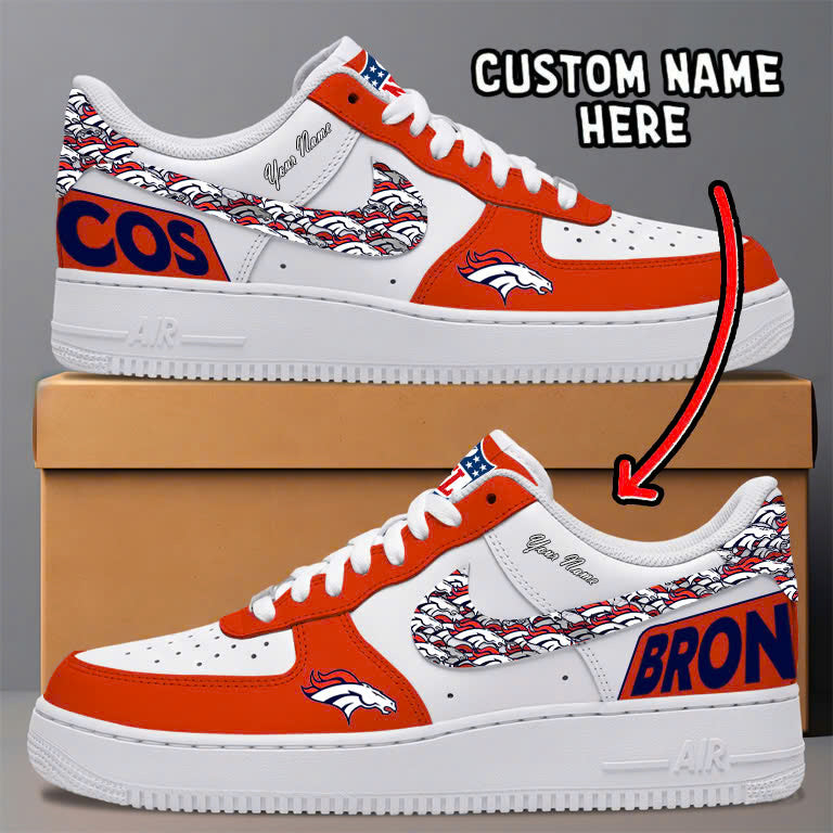 [SPECIAL OFFER] NEW CUSTOMIZED NFL13 DVB DENVER BRONCOS AF1 SNEAKERS