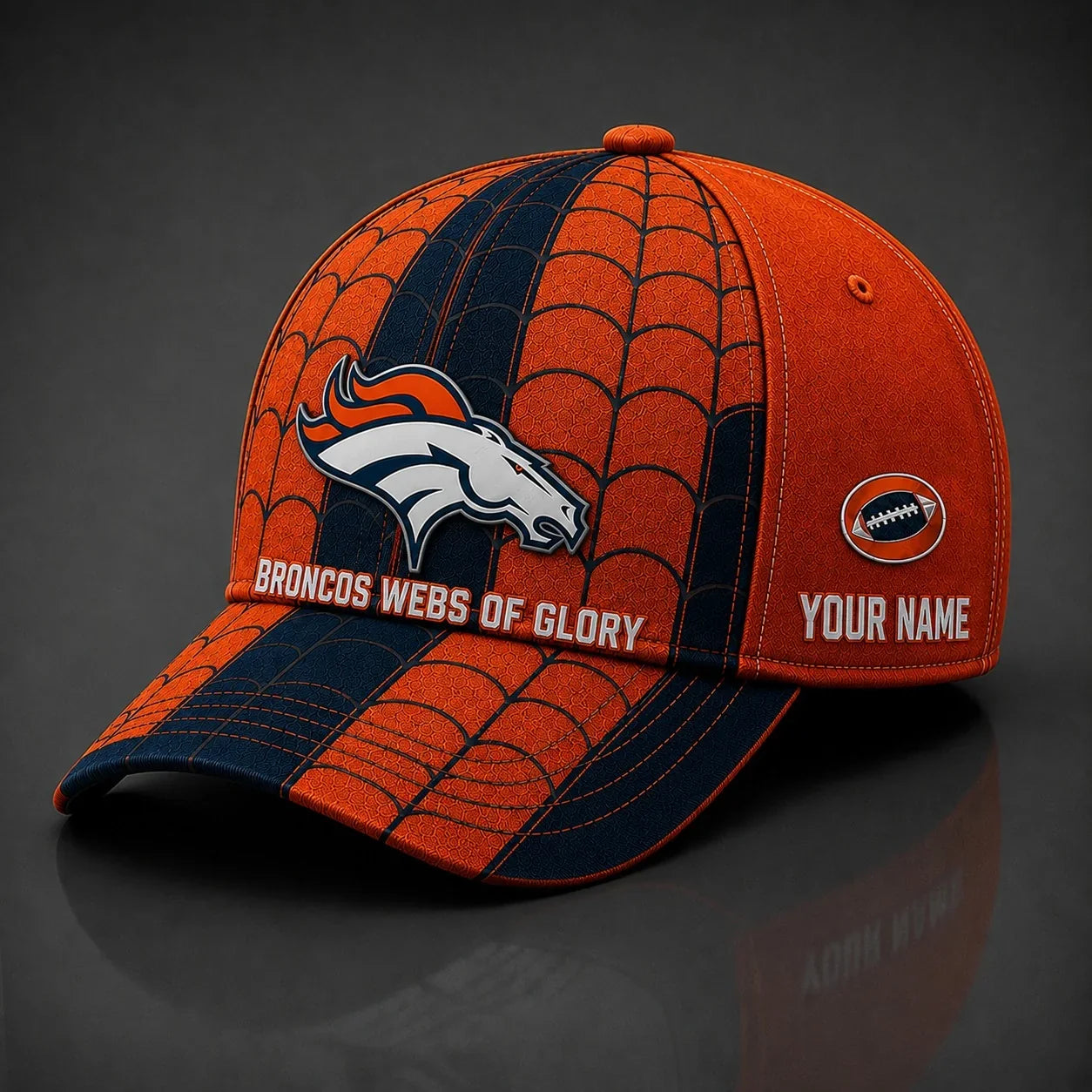 [SPECIAL OFFER] NEW CUSTOMIZED NFL13 DVB DENVER BRONCOS x SPIDER CLASSIC CAP